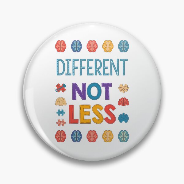 Item preview, Different Not Less | Autism & Neurodiversity Pride Quote designed and sold by YvkafromPoland.
