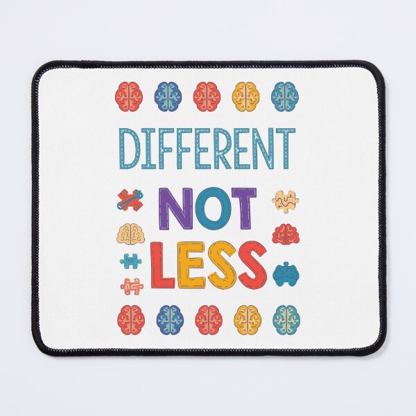 Item preview, Different Not Less | Autism & Neurodiversity Pride Quote designed and sold by YvkafromPoland.