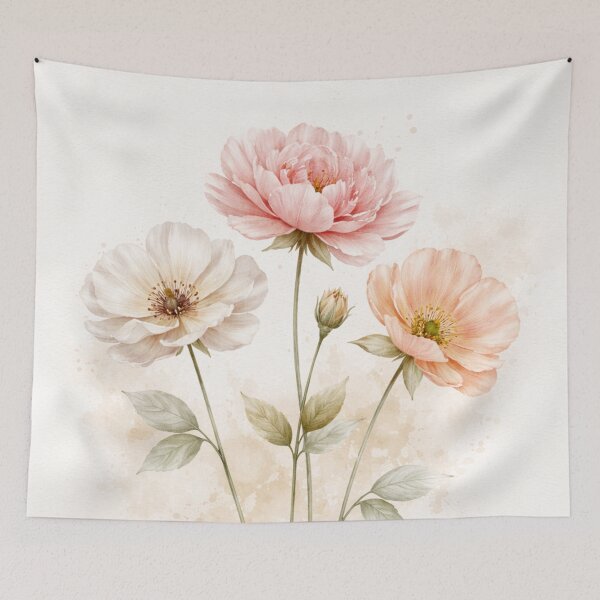 Item preview, Elegant Neutral Floral Wall Art designed and sold by Andrei Cazan.