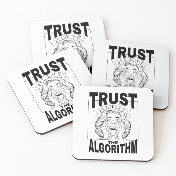 Item preview, Trust The Algorithm B&W designed and sold by StatusApocalyps.