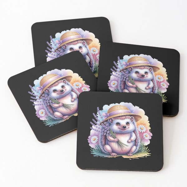 Item preview, Watercolor Hedgehog Aesthetic – Woodland Animal Illustration designed and sold by artedigital99.