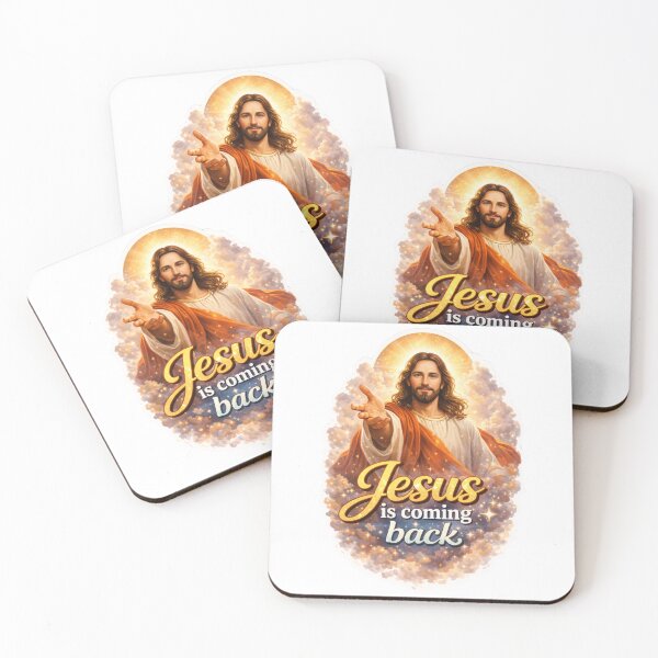 Item preview, Jesus is Coming Back Christian Faith Sticker designed and sold by MarchyStudio.