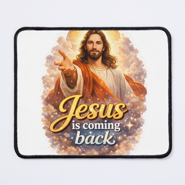 Item preview, Jesus is Coming Back Christian Faith Sticker designed and sold by MarchyStudio.