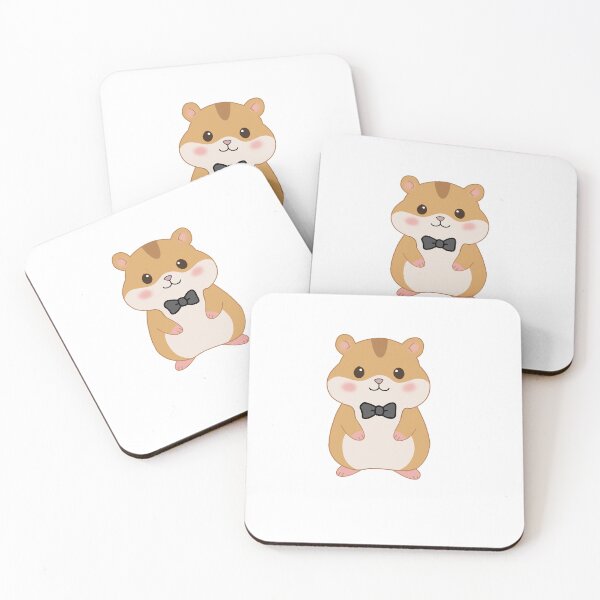 Item preview, Cute Kawaii Hamster with Bow Tie Sticker- Adorable Cartoon Hamster designed and sold by pn_terest.