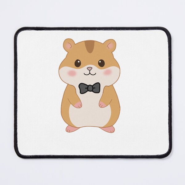Item preview, Cute Kawaii Hamster with Bow Tie Sticker- Adorable Cartoon Hamster designed and sold by pn_terest.