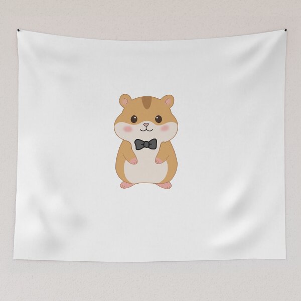Item preview, Cute Kawaii Hamster with Bow Tie Sticker- Adorable Cartoon Hamster designed and sold by pn_terest.