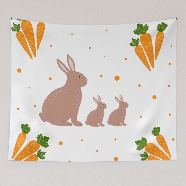 Item preview, Bunnies and carrots designed and sold by Ana Gorozpe.