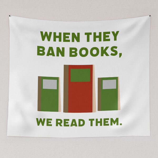 Item preview, When they ban books, we read them.  designed and sold by Rachel the Artist .