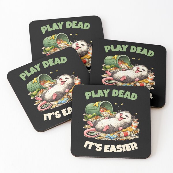 Item preview, Play Dead It's Easier – Funny Opossum Meme, Trash Panda Humor, Lazy Opossum Shirt designed and sold by p-frosty-design.