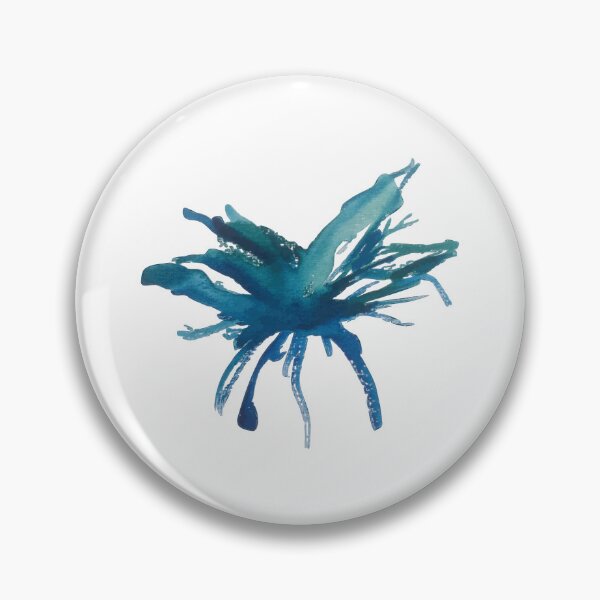 Item preview, Mayfly II, Abstract Blue Watercolor Nature Epiphytes Sketch  designed and sold by SWSandraWechner.