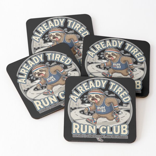 Item preview, Already Tired Run Club (Sticker Version) designed and sold by ryanguas.