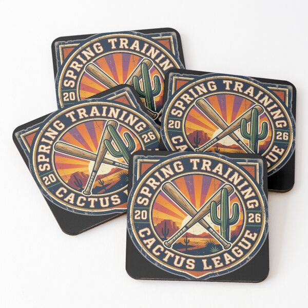 Item preview, Cactus League 2026 Retro Shield (Sticker Version) designed and sold by ryanguas.