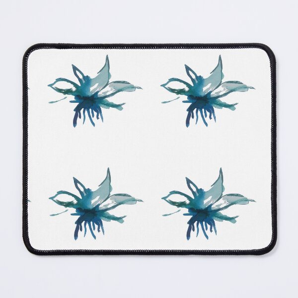 Item preview, Mayfly I, Abstract Blue Watercolor Nature Epiphytes Sketch designed and sold by SWSandraWechner.