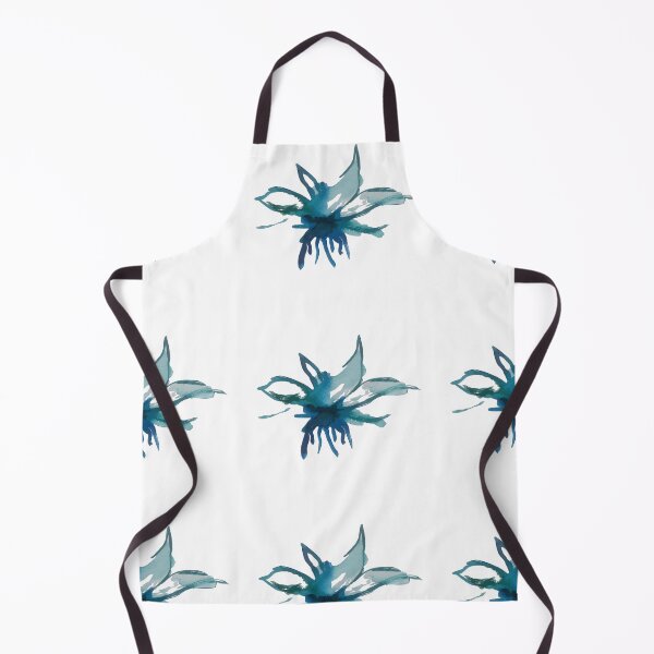 Item preview, Mayfly I, Abstract Blue Watercolor Nature Epiphytes Sketch designed and sold by SWSandraWechner.