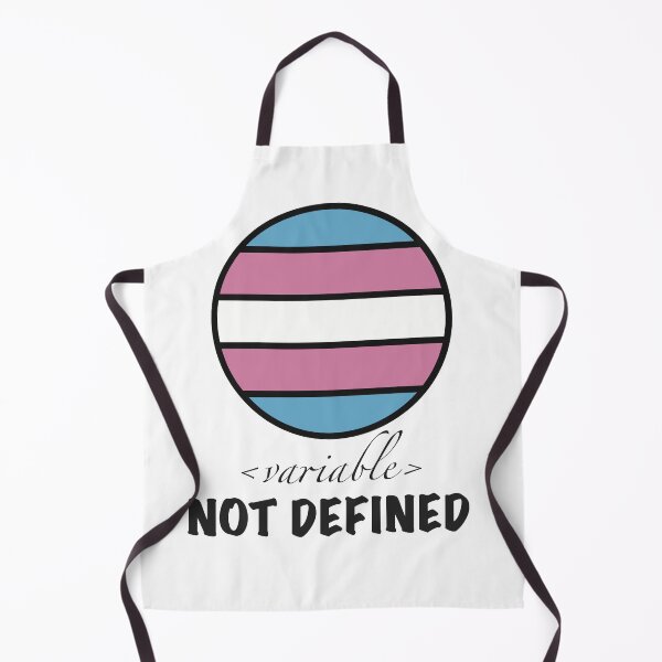 Item preview, Trans Flag <variable> NOT DEFINED – Funny Trans Pride T-Shirt | Programmer Gift | Coder Humour designed and sold by BearLoveDesign.