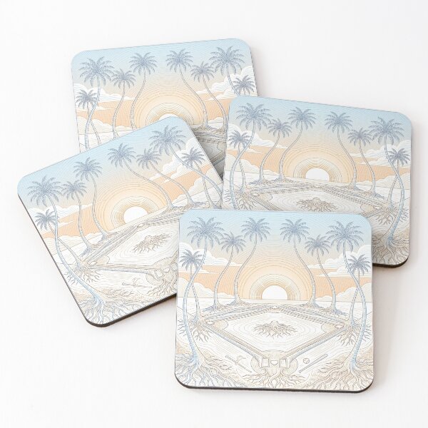 Item preview, Palm Tree Baseball Diamond Spring Training Art designed and sold by ryanguas.