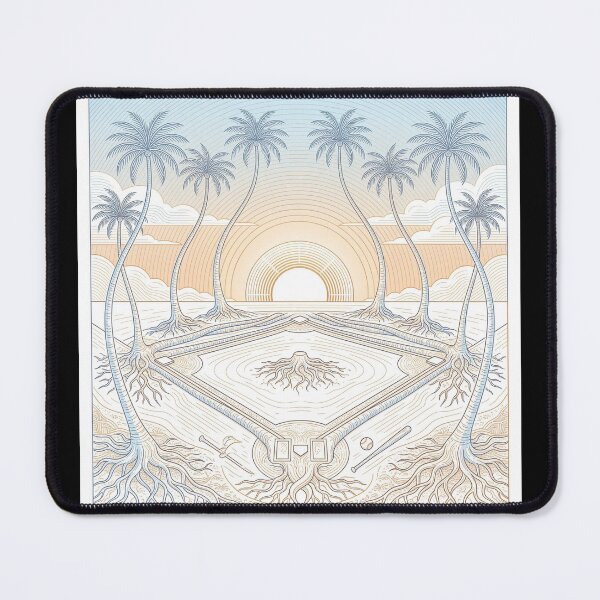 Item preview, Palm Tree Baseball Diamond Spring Training Art designed and sold by ryanguas.
