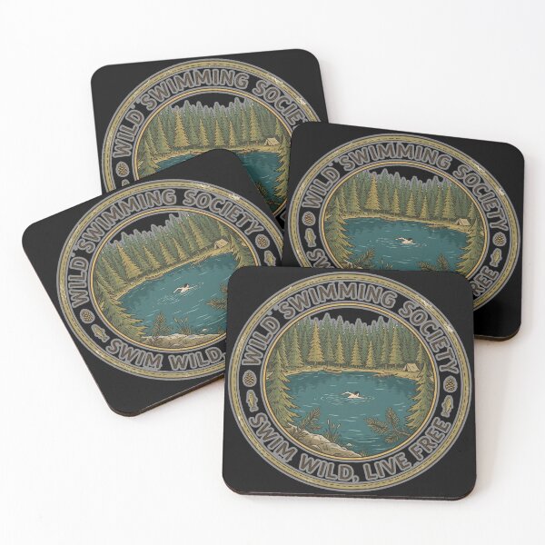 Item preview, Wild Swimming Society Outdoor Adventure Lake (Sticker Version) designed and sold by ryanguas.
