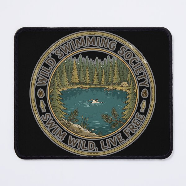 Item preview, Wild Swimming Society Outdoor Adventure Lake (Sticker Version) designed and sold by ryanguas.