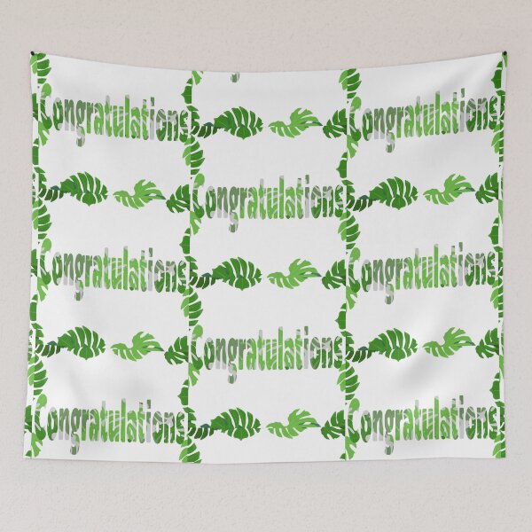 Item preview, Tropical Monstera Leaves Congratulations Frame designed and sold by MigWhimsy.
