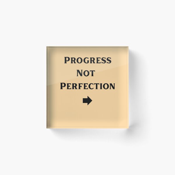 Item preview, Progress Not Perfection Motivational Quote Design designed and sold by DreamyDesignsByA.