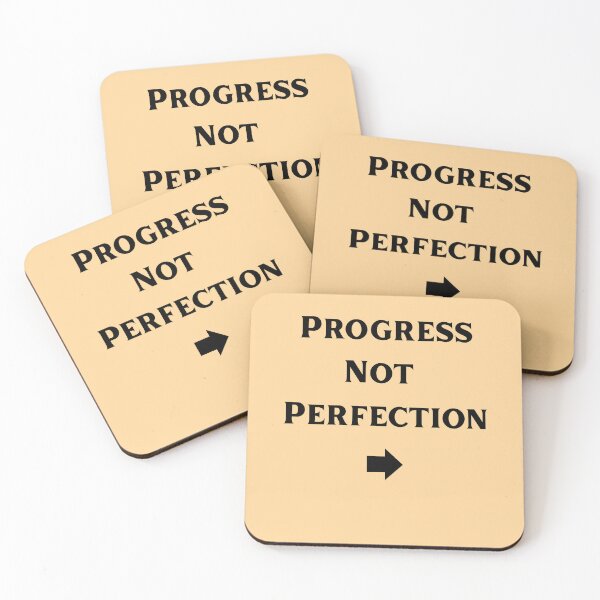 Item preview, Progress Not Perfection Motivational Quote Design designed and sold by DreamyDesignsByA.