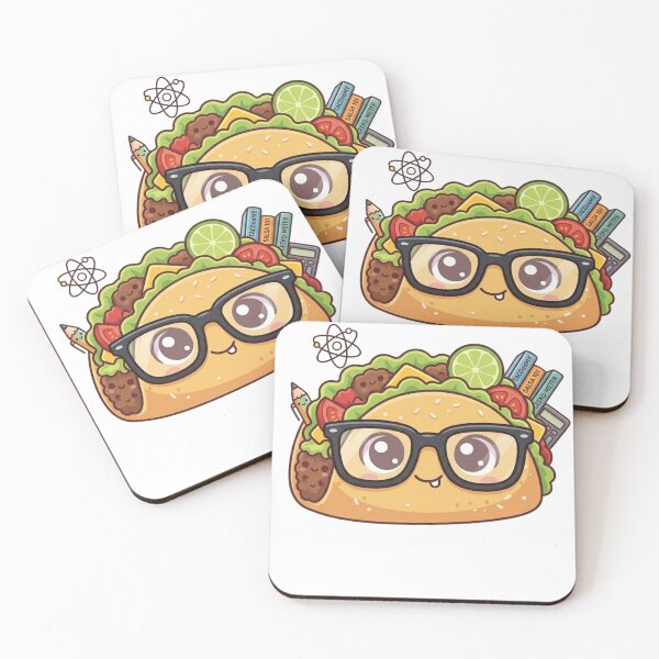 Item preview, Kawaii Nerd Taco & Academic Friends Sticker Collection. designed and sold by Lylysun.