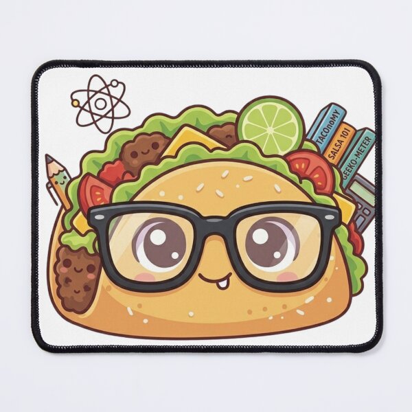 Item preview, Kawaii Nerd Taco & Academic Friends Sticker Collection. designed and sold by Lylysun.