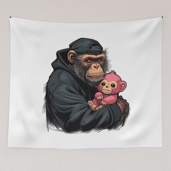 Item preview, monkey designed and sold by wrzos.