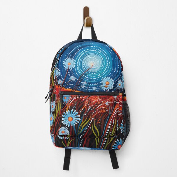 Item preview, Aboriginal Inspired Dot Art - With Night Daisies designed and sold by GrinGalore.