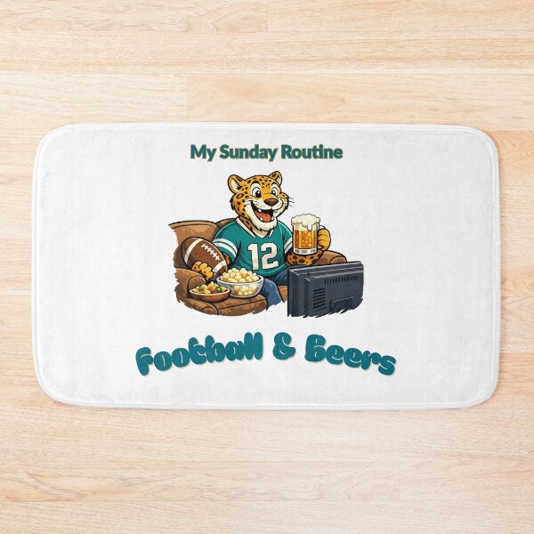 Item preview, Jacksonville Jaguars Sunday Routine Football and Beers Game Day T-Shirt designed and sold by ThatFootball12.