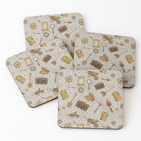 Item preview, Archaeology Toolbox Background Pattern designed and sold by ottrain.