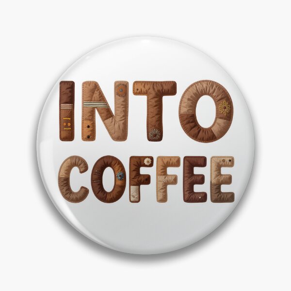 Item preview, INTO COFFEE - IN FAUX LETTERING designed and sold by AlexOBrienArt.