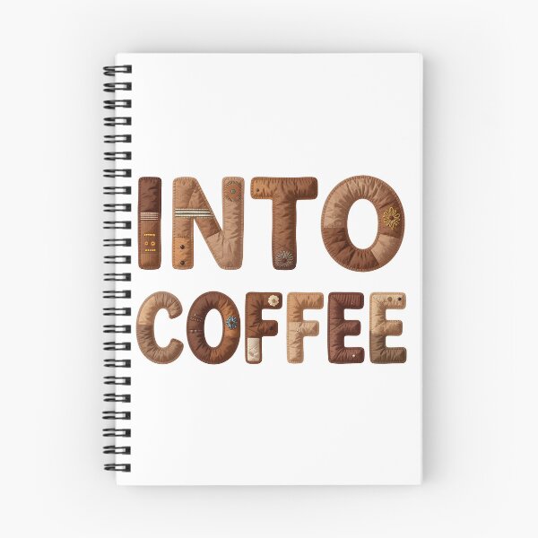 Item preview, INTO COFFEE - IN FAUX LETTERING designed and sold by AlexOBrienArt.