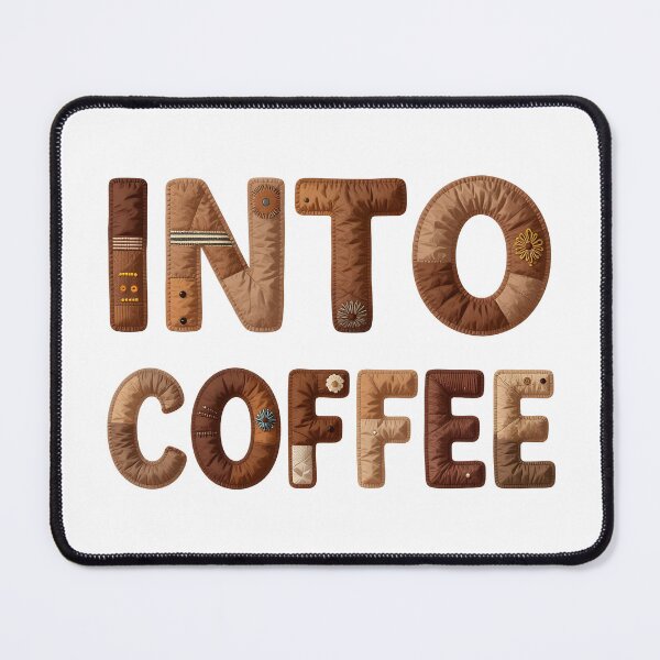 Item preview, INTO COFFEE - IN FAUX LETTERING designed and sold by AlexOBrienArt.