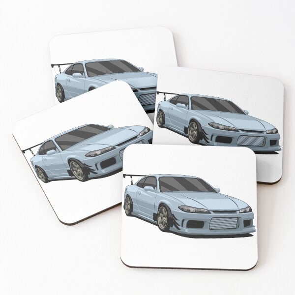 Item preview, JDM Drift Car Vector – Nissan Silvia S15 Style Japanese Sports Car Illustration designed and sold by wisnubayuaji.