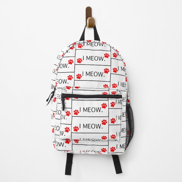 Item preview, “ I Meow” Red Cat Paws I Meow Cat lovers Cat addicts Cat mamas Cat Owners  designed and sold by OneCatShop.