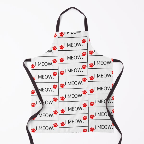 Item preview, “ I Meow” Red Cat Paws I Meow Cat lovers Cat addicts Cat mamas Cat Owners designed and sold by OneCatShop.