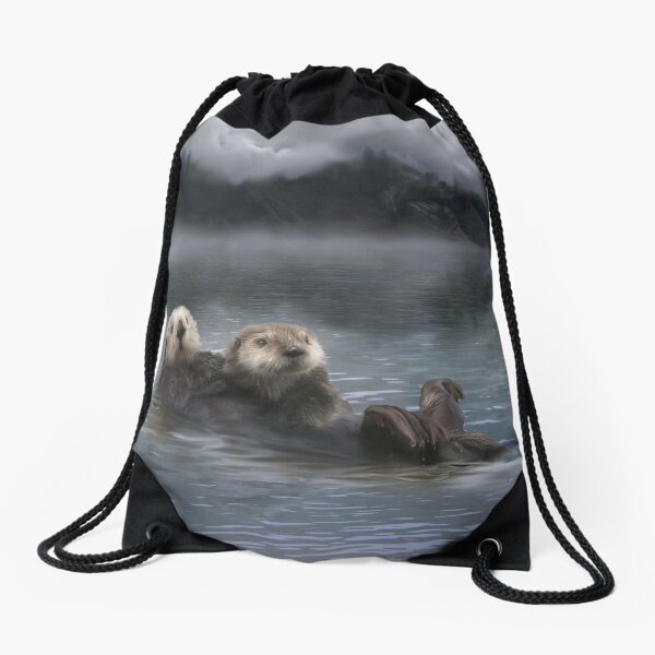 Spirit Otter Drawstring Bag