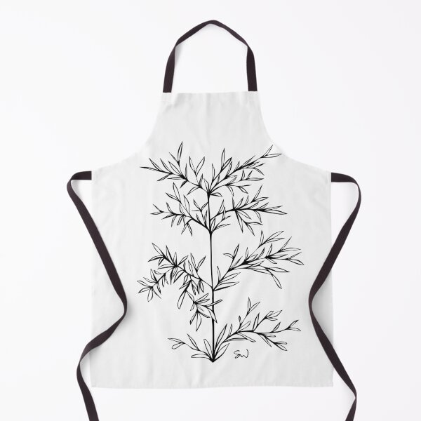 Item preview, Bamboo Line Drawing Symmetric Minimalist Aesthetic Natural Design designed and sold by SWSandraWechner.