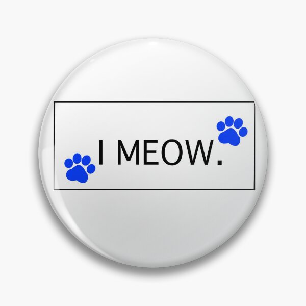 Item preview, “I Meow” Blue Cat Paws I Meow Cat lovers Cat addicts Cat mamas Cat Owners  designed and sold by OneCatShop.