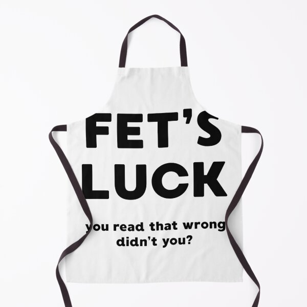 Item preview, Fet’s Luck – Brain Trick Typography Joke black designed and sold by A-Szczesniak.