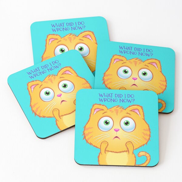 Item preview, Worried Cat - What Did I Do Wrong Now? designed and sold by RodSavely.