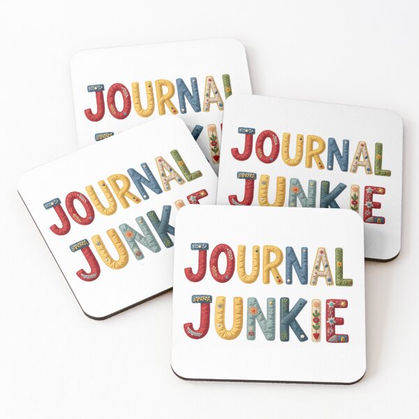 Item preview, JOURNAL JUNKIE - IN COLORFUL FAUX LETTERING designed and sold by AlexOBrienArt.