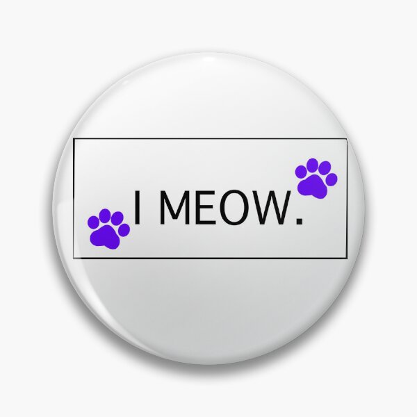 Item preview, “ I Meow” Purple Cat Paws I Meow Cat lovers Cat addicts Cat mamas Cat Owners  designed and sold by OneCatShop.