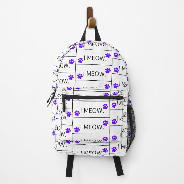Item preview, “ I Meow” Purple Cat Paws I Meow Cat lovers Cat addicts Cat mamas Cat Owners  designed and sold by OneCatShop.