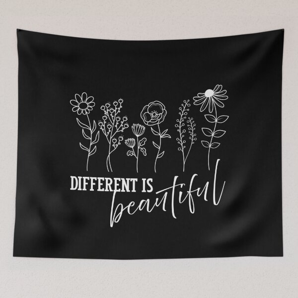 Item preview, Different Is Beautiful – Diversity Floral Line Art designed and sold by A-Szczesniak.