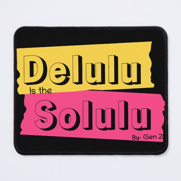 Item preview, Delulu Solulu - Trendy Gen Z Typography designed and sold by Mini Pixel Perfect Co..