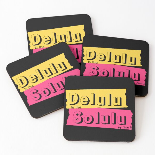 Item preview, Delulu Solulu - Trendy Gen Z Typography designed and sold by Mini Pixel Perfect Co..