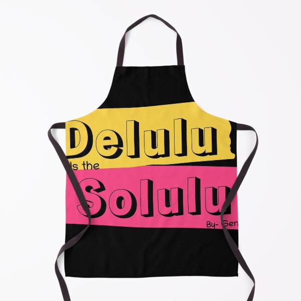 Item preview, Delulu Solulu - Trendy Gen Z Typography designed and sold by Mini Pixel Perfect Co..